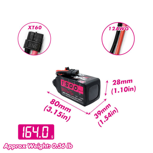 CNHL Black Series 1500mAh 4S 130C LiPo