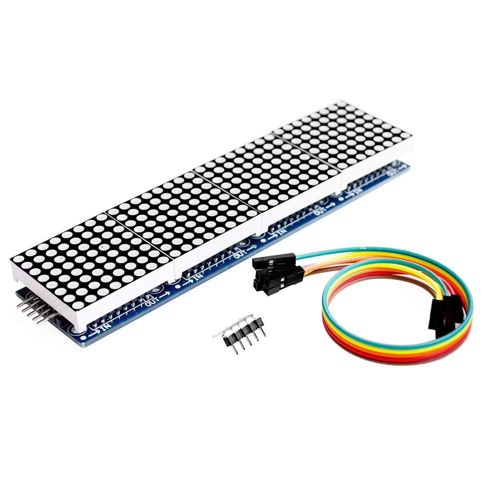 MAX7219 8x8 LED Dot Matrix Display Module (4-in-1)