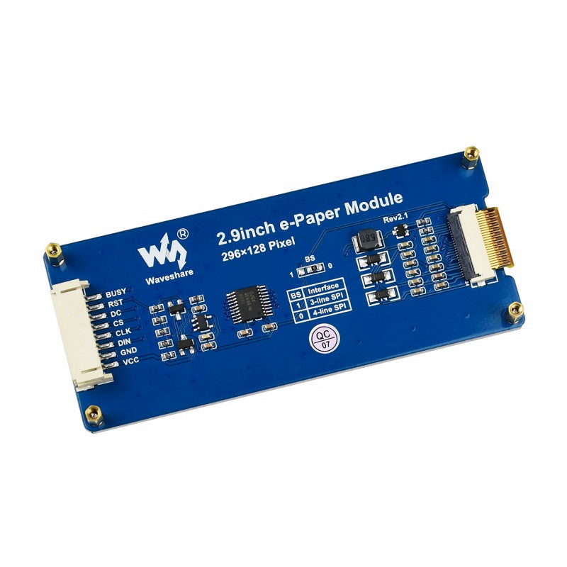 Waveshare 2.9 inch e-Paper / e-Ink Display Module (296x128, SPI) view 2