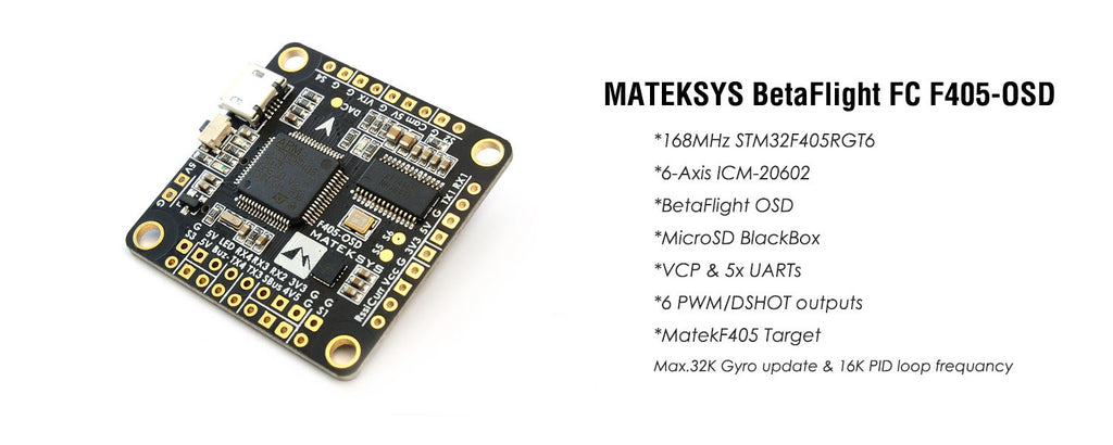 Matek F405-OSD Flight Controller