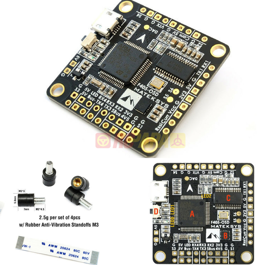 Matek F405-OSD Flight Controller view 2