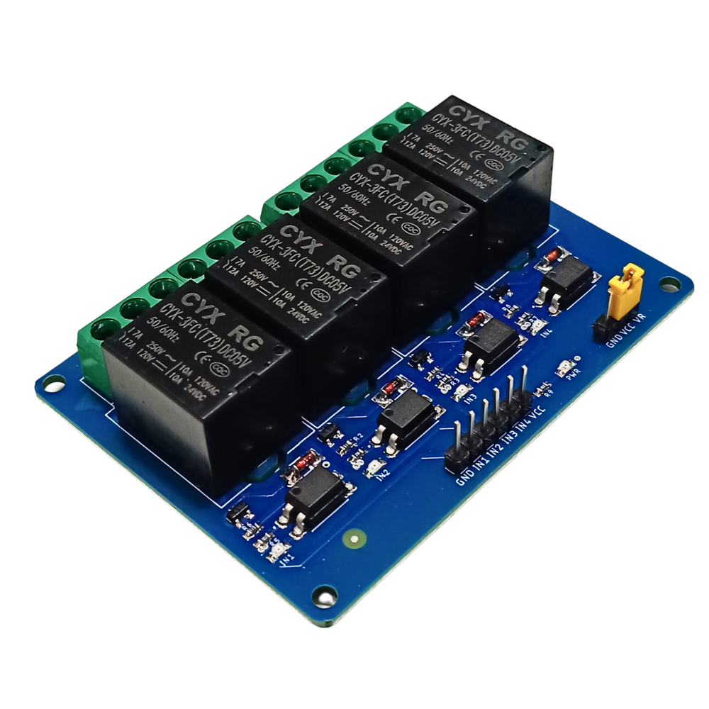 5V 4-Channel Relay Module with Optocoupler