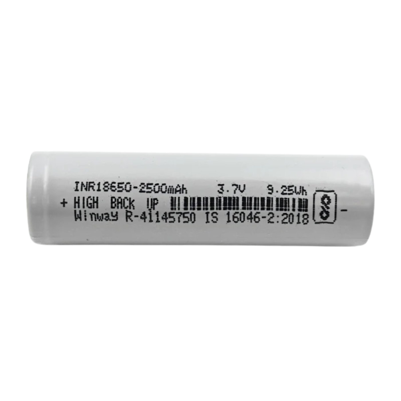 18650 3.7V 2500mAh Li-Ion Rechargeable Cell view 2