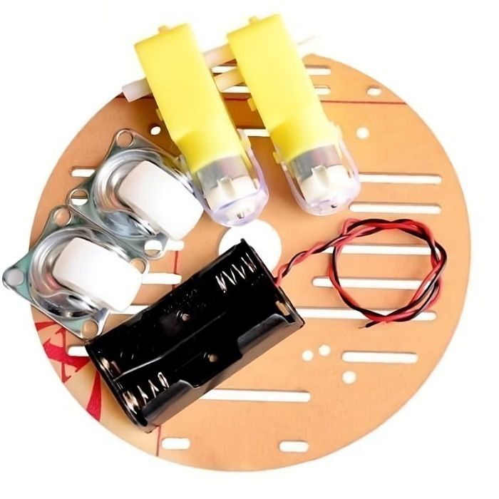 DIY 2WD Smart Robot Car Chassis Kit (Round, with Code Disk) view 2
