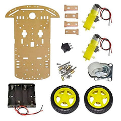 Arduino UNO DIY Line Follower Robot Kit (L293D Motor Shield + IR Sensors) view 2