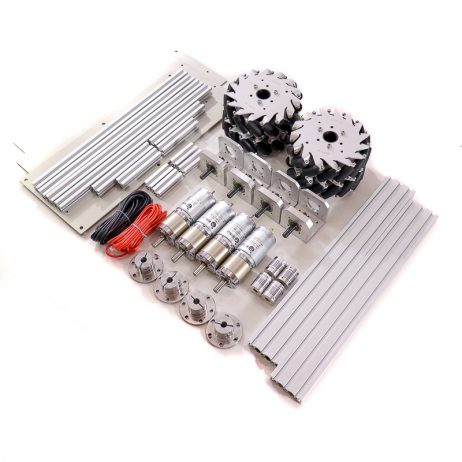 EasyMech 152mm Mecanum Wheel Smart Car Robot Chassis (Shock Absorber, Heavy Duty)