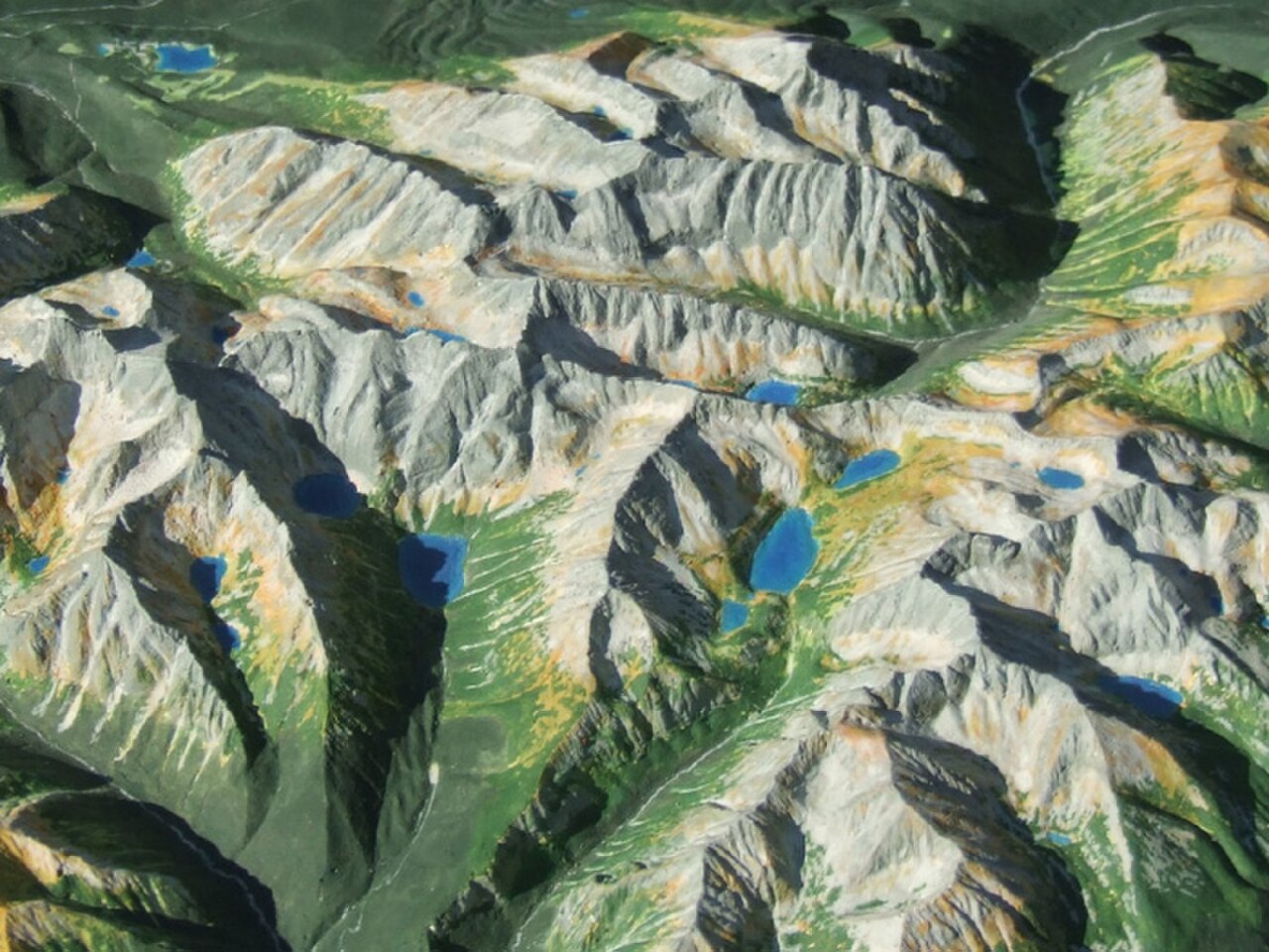 Physical Terrain / 3D Relief Model (custom)